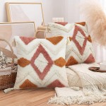 2個セット ボヘミアンピローケース 45x45cm、デコラティブピローケース